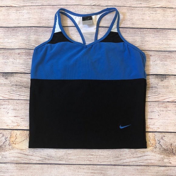 Nike Tops - Nike Black/Blue Tank Top Size S
